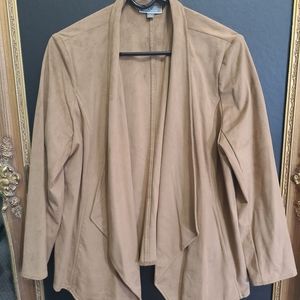 Woman's Faux Suede Jacket Large